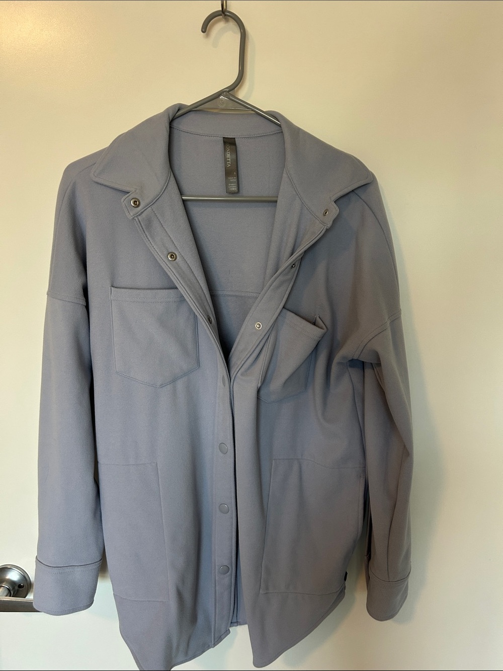 Mondetta Light Gray Snap-Front Utility Jacket